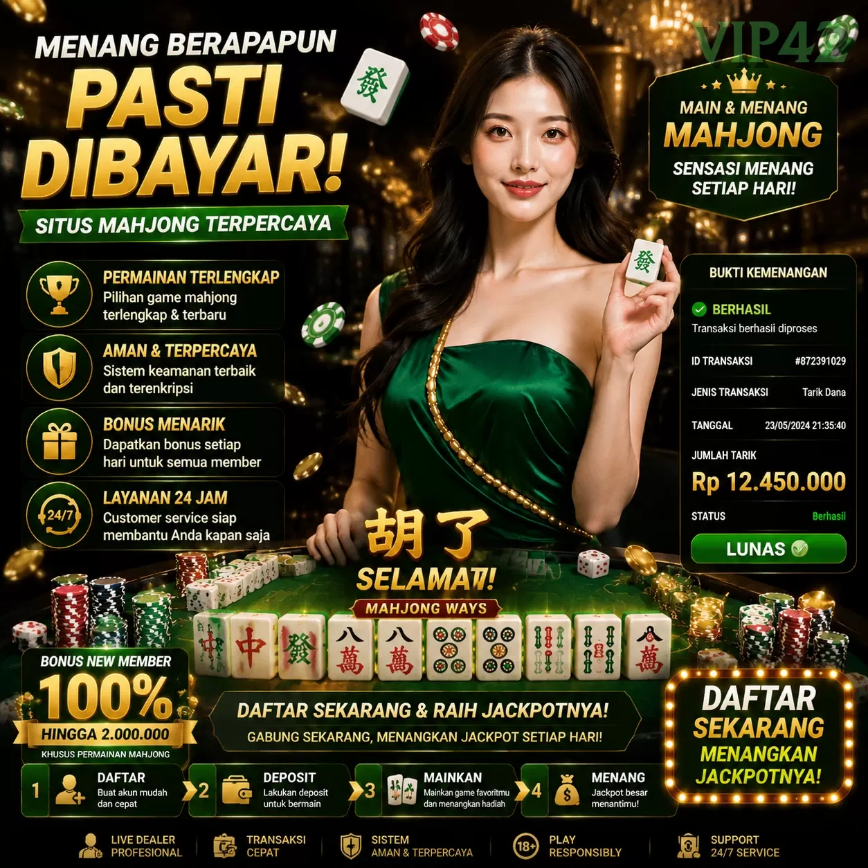 Ikon aplikasi vip42 resmi